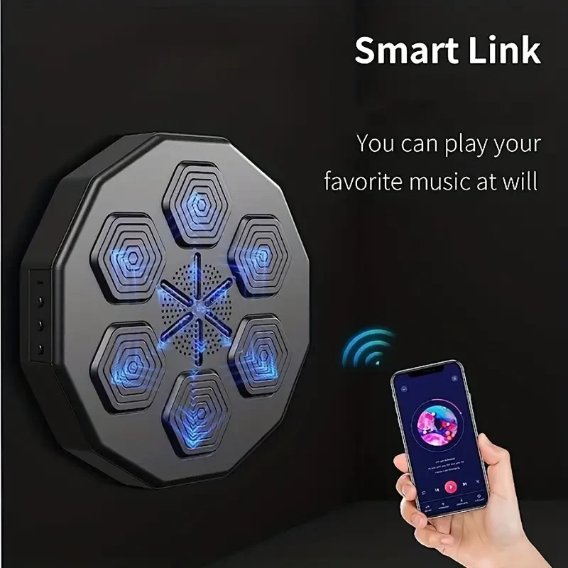 Wall-Mounted Smart Music Punching Pad: Get Fit At Home With Boxing Training Machine Exercise Equipment
