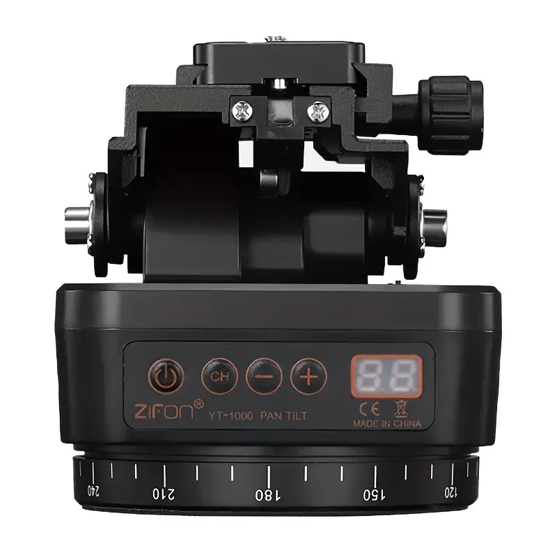 ZIFON YT-1000 Electric PTZ 360 Panoramic Remote Control Mobile Phone Shooting Dual-axis SLR Camera Straight Seeding Stabilizer