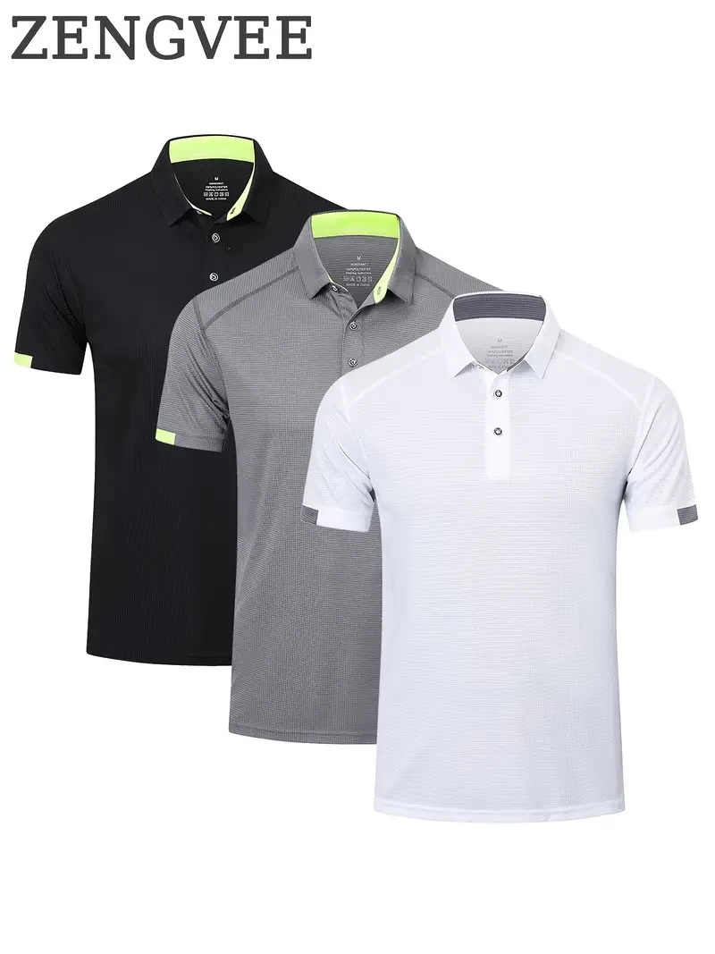 3pcs/set Print Men's Casual Button Up Short Sleeve Lightweight Breathable Shirt