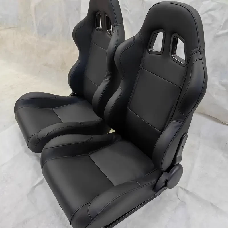 1pc Adjustable Car Modification Seat, Car Seat Accessories, Universal Dual-Slip Adjustable Seat, Left/ Right Position Seat, PVC + Memory Foam + Steel Pipe
