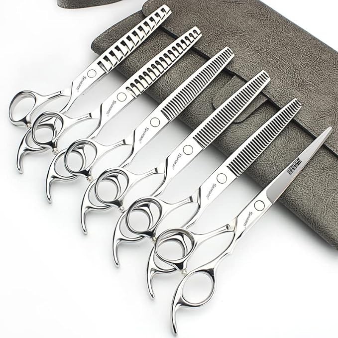 Barber hair scissors, Axemoore professional haircut Cutting Scissors/Shears set- 6", made of Japanese stainless steel, especially (6.5in-6pc)