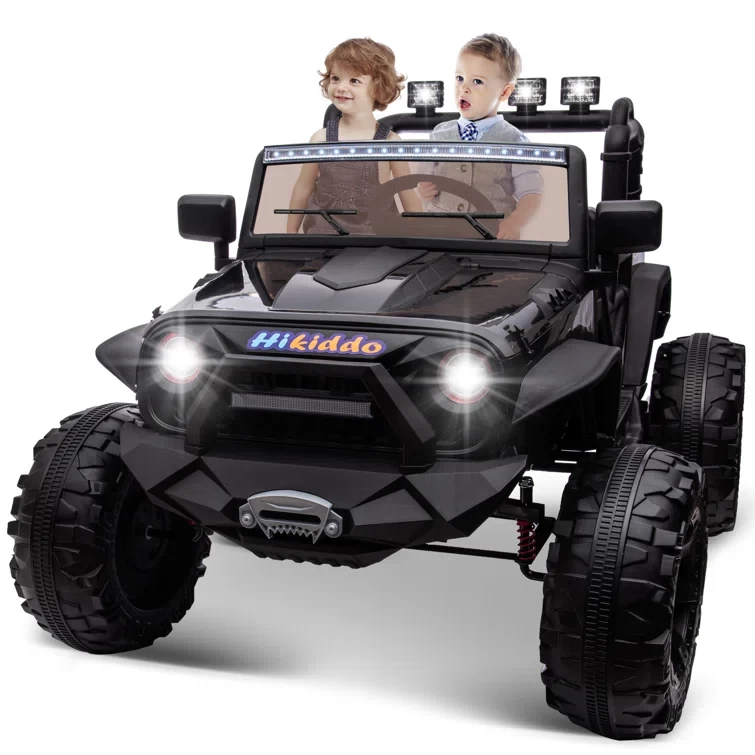 24V Ride on Toys, 2-Seater Ride-on Truck for Big Kids with Remote