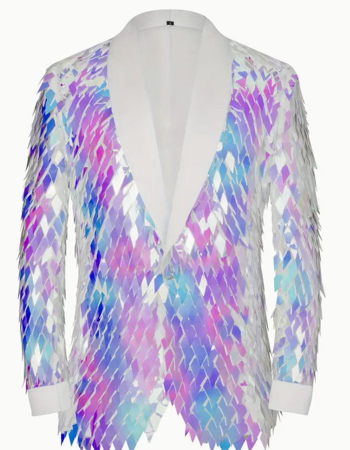 Men's diamond sequin ethnic creative design suit jacket Suit jacket stage wedding