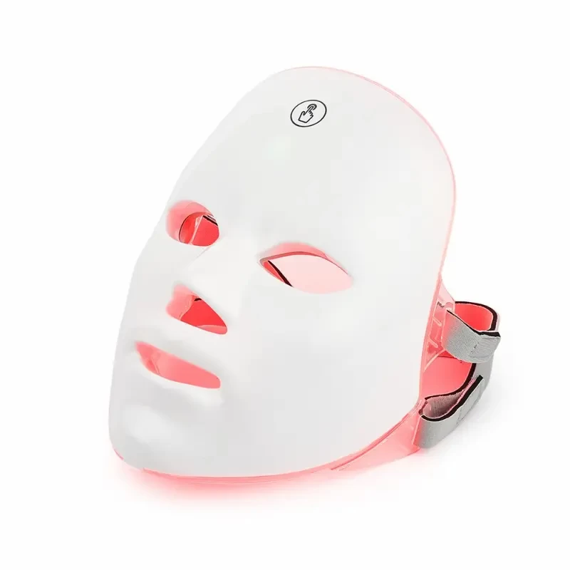 Portable 7 Color Light Facial Mask - Touch Screen Skin Care Device with Multi-Function Beauty Benefits - Perfect Valentine's Day / Mother's Day Gift - USB Charged