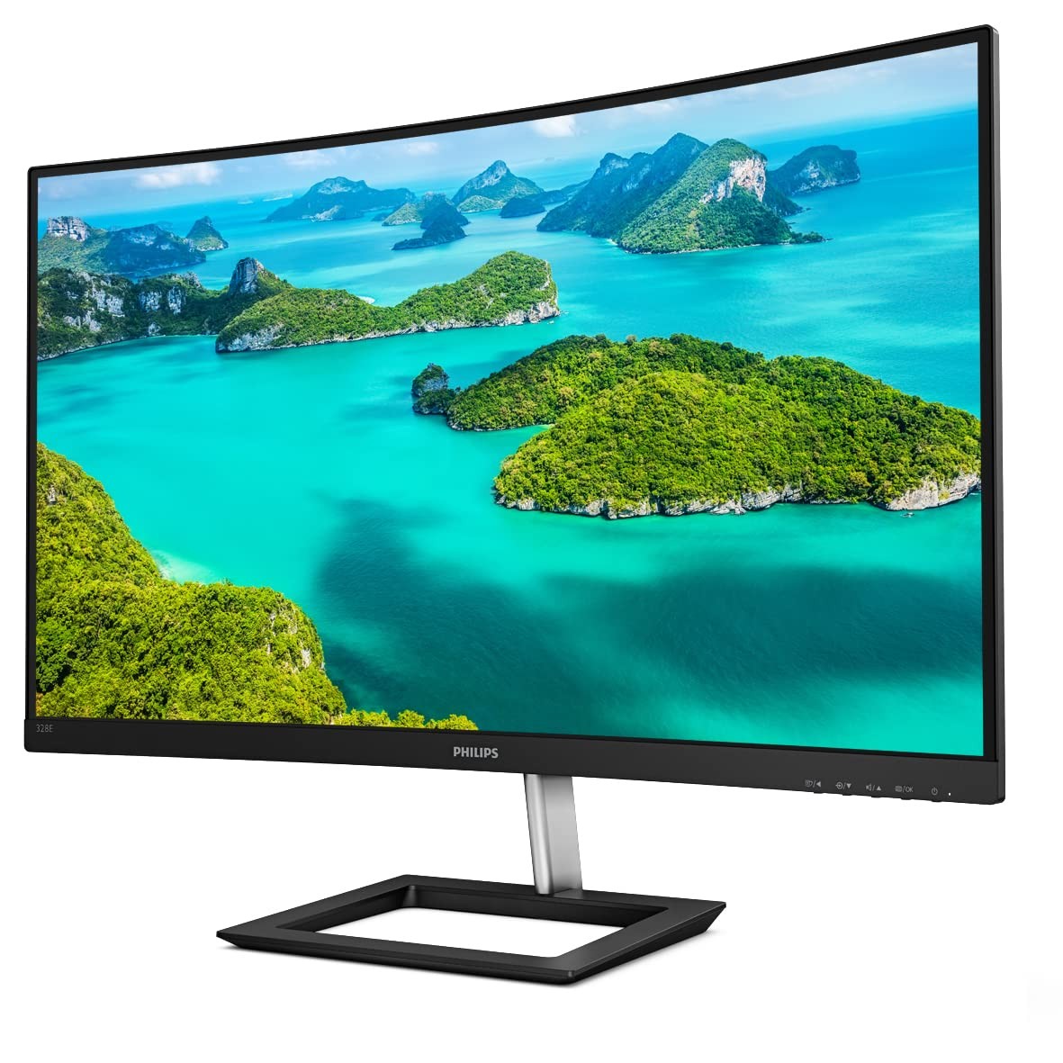 PHILIPS 328E1CA 32" Curved Monitor, 4K UHD, 120% SRGB, Adaptive-Sync, Speakers, VESA