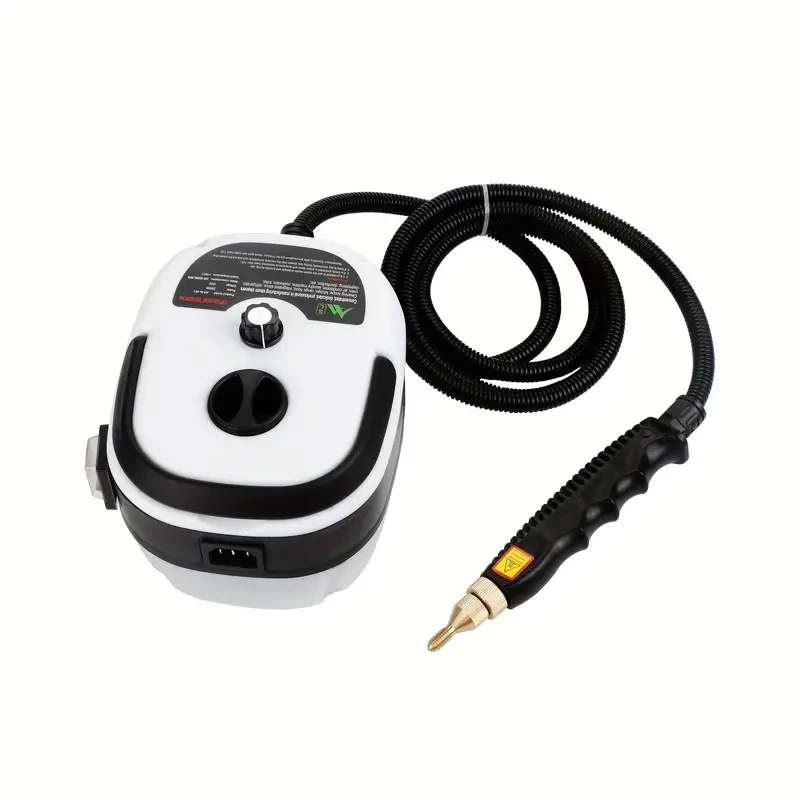 1pc 2500W Portable Handheld Steam Cleaner High Temperature Pressurized Steam Cleaning Machine With Brush Heads For Kitchen Furniture Bathroom Car (US Plug) Vacuum Accessories Cleaning Supplies Small A