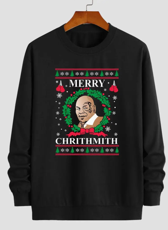 Merry Christmas Ugly Christmas men's crew-neck sweatshirt