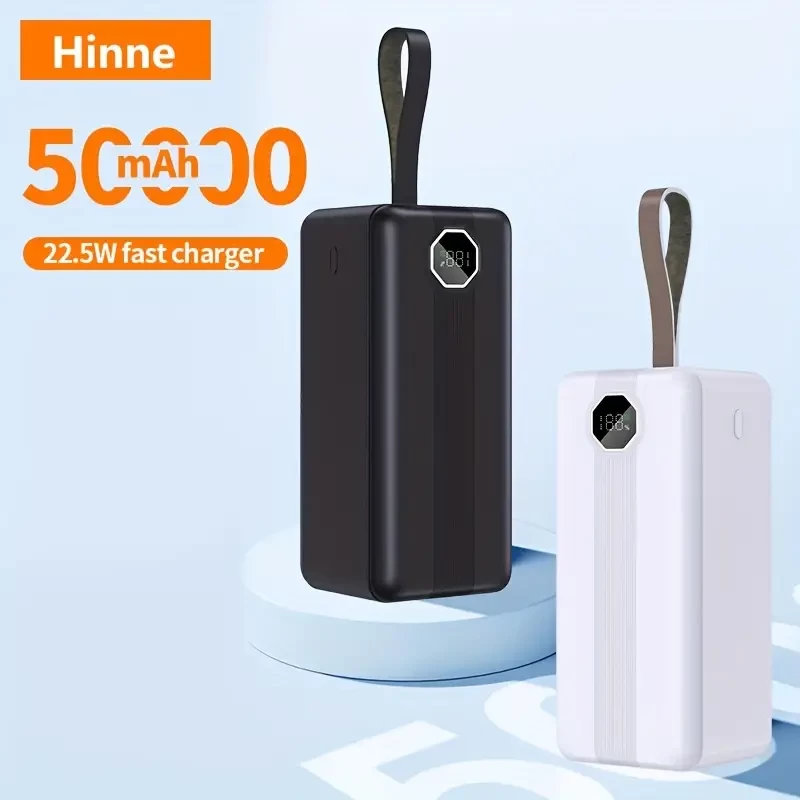 Hinne 50000/30000mAh Portable Power Bank, Mobile Phone Battery Pack 22W Fast Charger