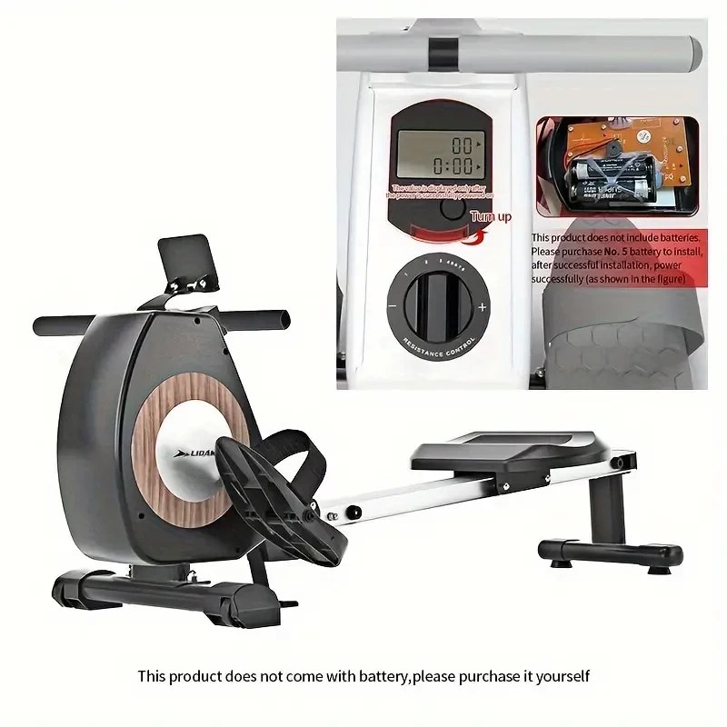 1pc Fitness Training Bike, Folding Mute Indoor Exercise Bike, Suitable For Fat-burning, Body Workout, Battery Not Included