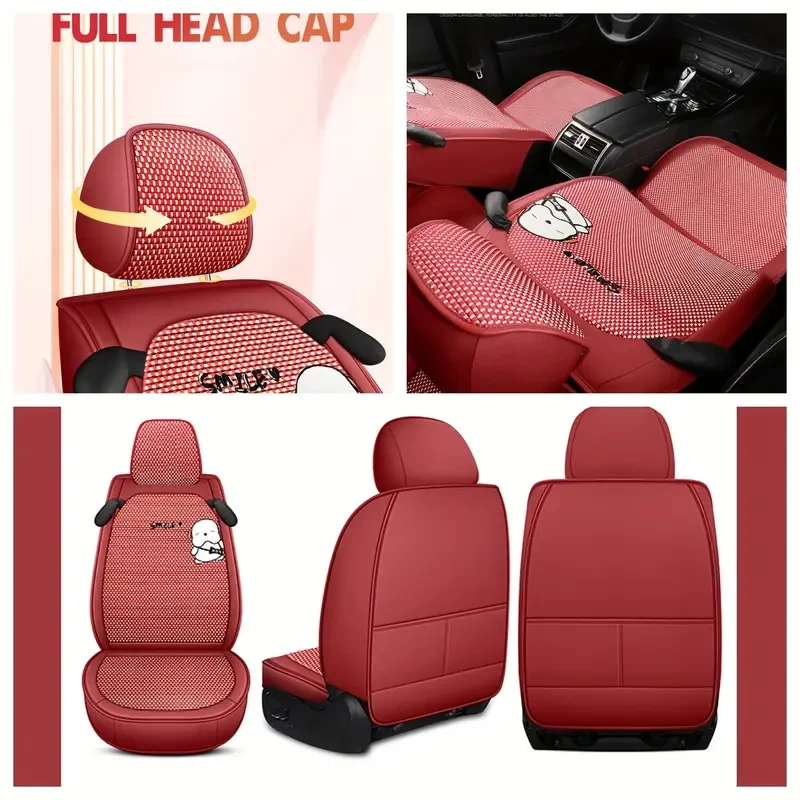 5-seater Summer Ice Breathable Car Seat Cushion With Universal Fit For Women, Dog, Car Seat Cover For Men, Fully Covered Car Interior Products