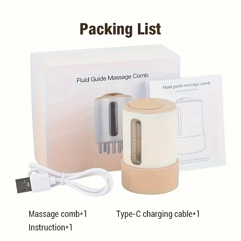 Scalp Massager. Hair Oil Applicator Comb Vibrate Head Massage