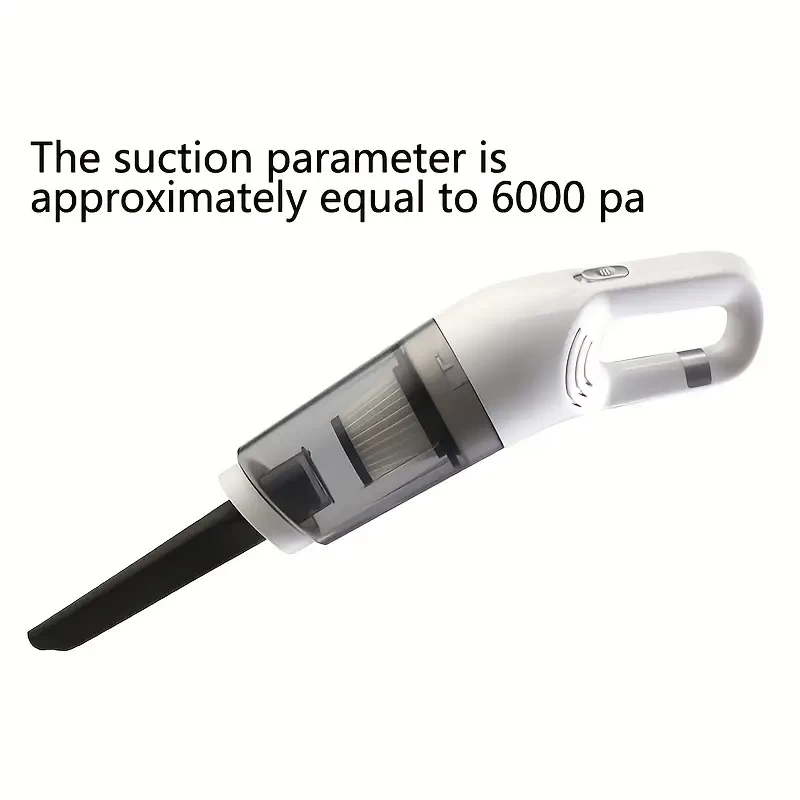 Ultra-Quiet Handheld Vacuum Cleaner With Powerful Suction For Home, Car, And Trailer Use