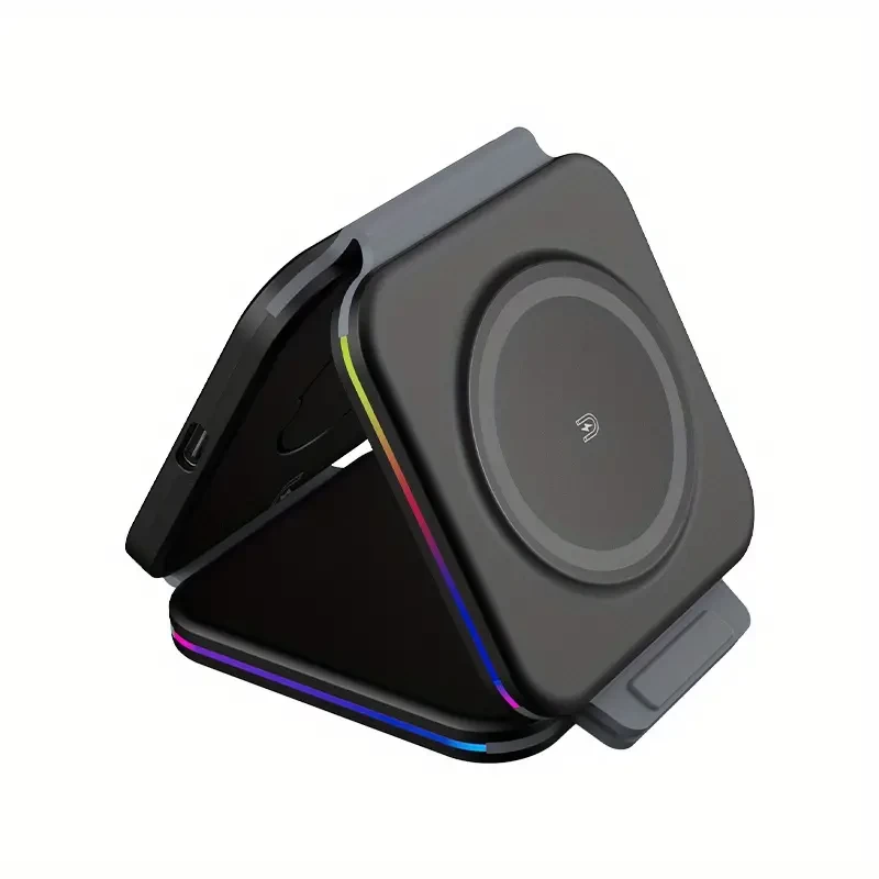 EYD F21 Mobile Phone Portable Power Bank Intelligent Identification Fast Charging 3-in-1 Wireless Charger