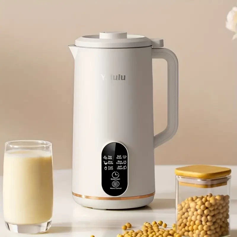 1pc, 21.98oz Mini Soy Milk Machine, Juicer, 12-hour Reservation, Automatic Cleaning, Multiple Noise Reduction, Suitable For 1-3 Family, Portable Soy Milk Machine, Kitchen Stuff Clearance Kitchen Acces