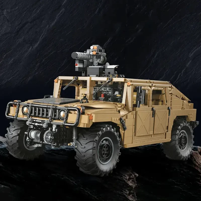 Technical War Large Off-road Vehicle MOC Military Car Model 3935PCS Building Blocks Brick Toys Kids Birthday Gift Set