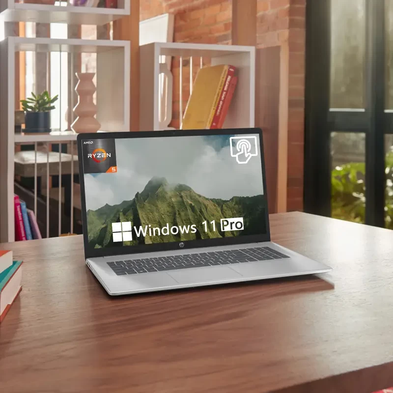 HP 2024 Latest 17 Laptop, 17.3-inch HD touchscreen display Laptop, HP Business Laptop, AMD Ryzen 5 7530U (over i7-1165G7), up to 64GB RAM, up to 4TB SSD, Long battery life, Wi-Fi 6, Anti-glare, camera