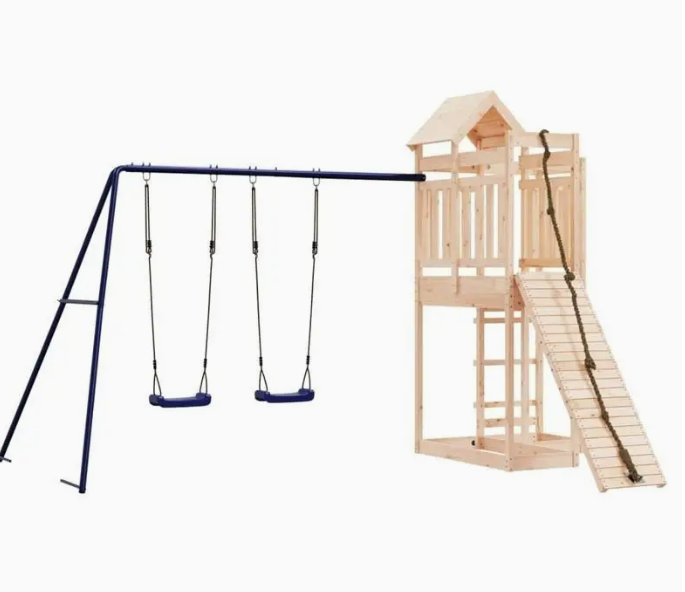 Outdoor toy set solid wood pine