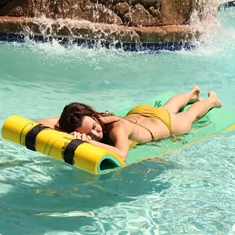 1PC Outdoor Water Sports Entertainment Floating Row, Swimming Training Water Floating Blanket, Seaside Leisure Floating Pad Floating Gear, Large Thickened Water Floating Bed