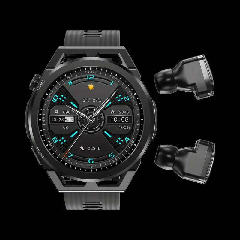 2023 New TWS Sports Headphones Embedded Design Smart Watch 2-in-1