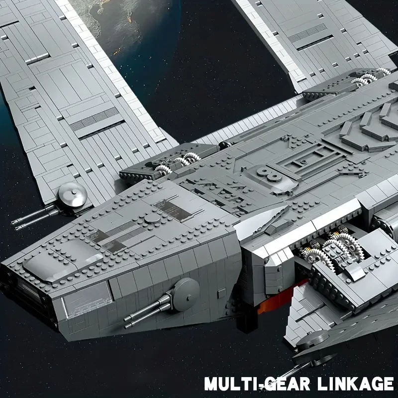 4533pcs Aircraft Carrier Building Blocks Model, Space Spaceship Warship Satellite Building Blocks For Adult, Desktop Decoration, DIY Gifts For Boys , Halloween/Thanksgiving Day/Christmas gift Carnival
