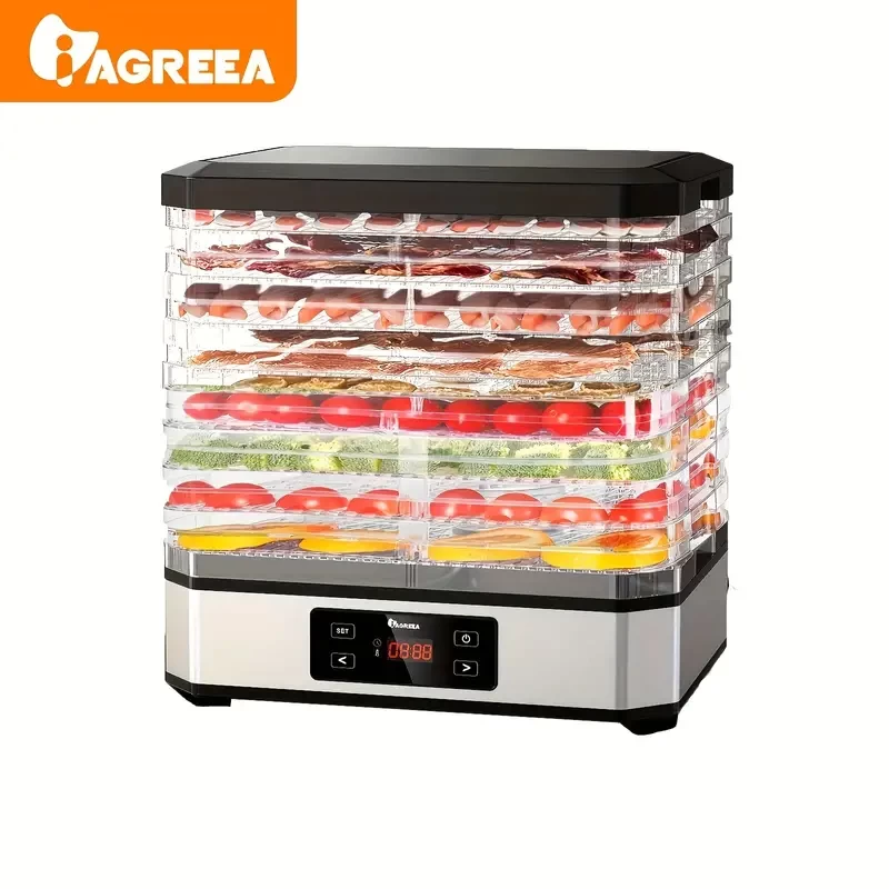 1pc, Food Dehydrator, Digital Timer And Temperature Control, 8 Trays, Beef Jerky/meat/beef/fruits/vegetables, BPA Free/400w, Cookware, Kitchenware, Kitchen Accessories Kitchen Stuff Small Kitchen Appl