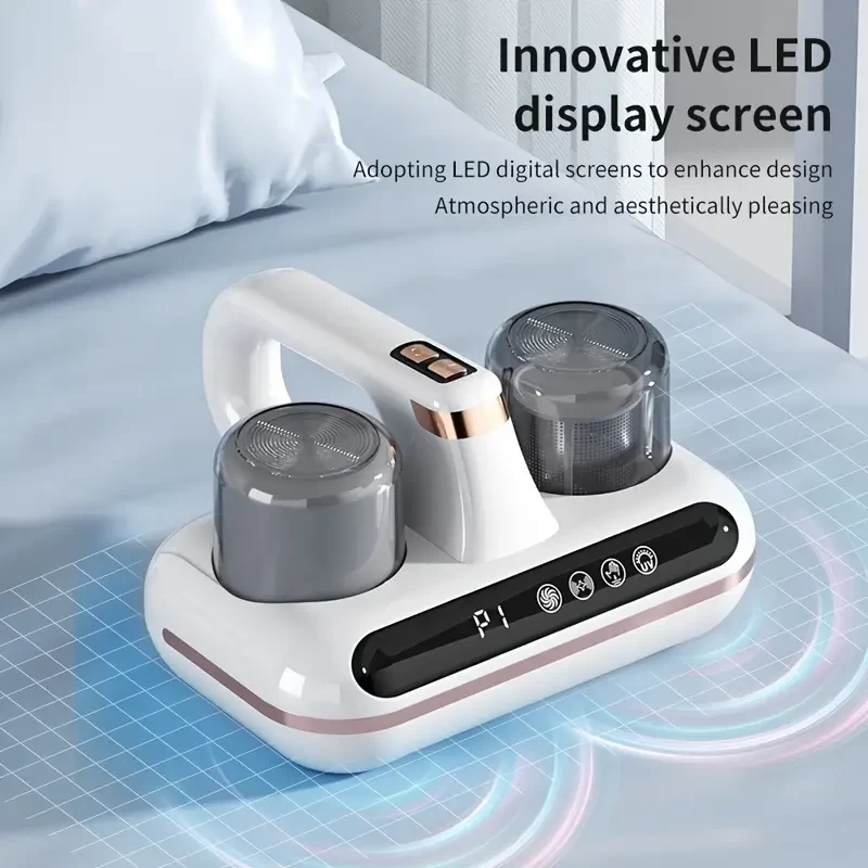 1pc Germicidal Mite Removal Handheld Vacuum Cleaner, With UV-C Light Cleaning. HEPA Filter, Home Mite Vacuum CleanerBed Mite Removal SmallHousehold Appliances CleaningSupplies Gifts, Clean Computer Ke