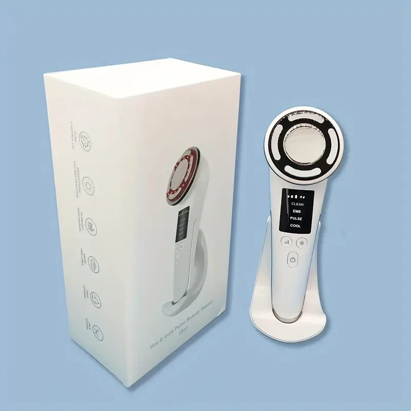 Home Beauty Instrument Facial Cleanser Red And Blue Light Color LED, Spectrometer Multi-red Micro-current Facial Massager Facial Cleaning Moisturizing Hydrating Auxiliary Instrument Advanced Skin Care