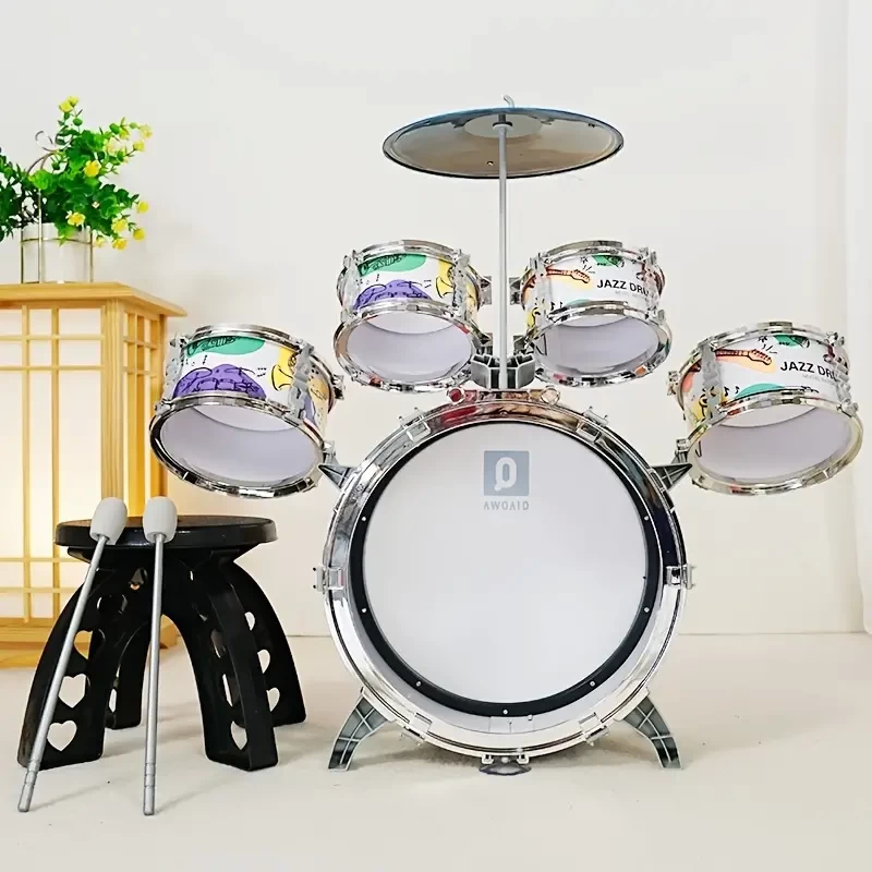 1-3 Year Old Toddler Boys & Girls Jazz Drum Set - Perfect Birthday Gift For Kids & Beginners!