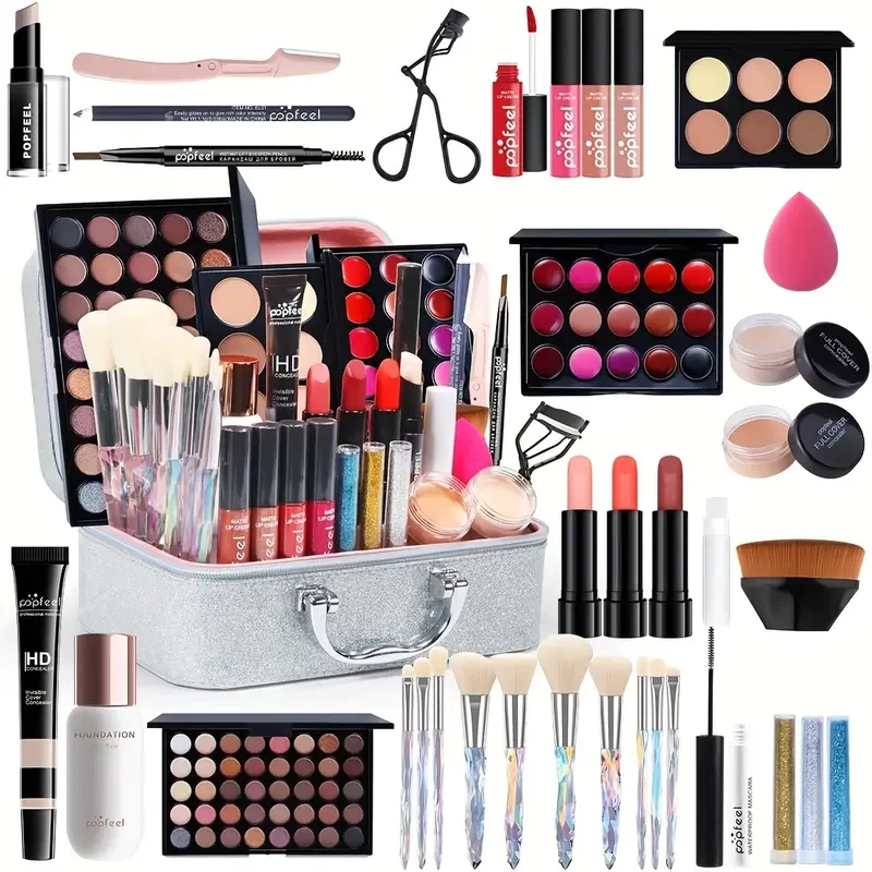 Professional Makeup Set, Full Range Cosmetics Set For Eye Face Lip, Multicolor With Makeup Tool Gift Box
