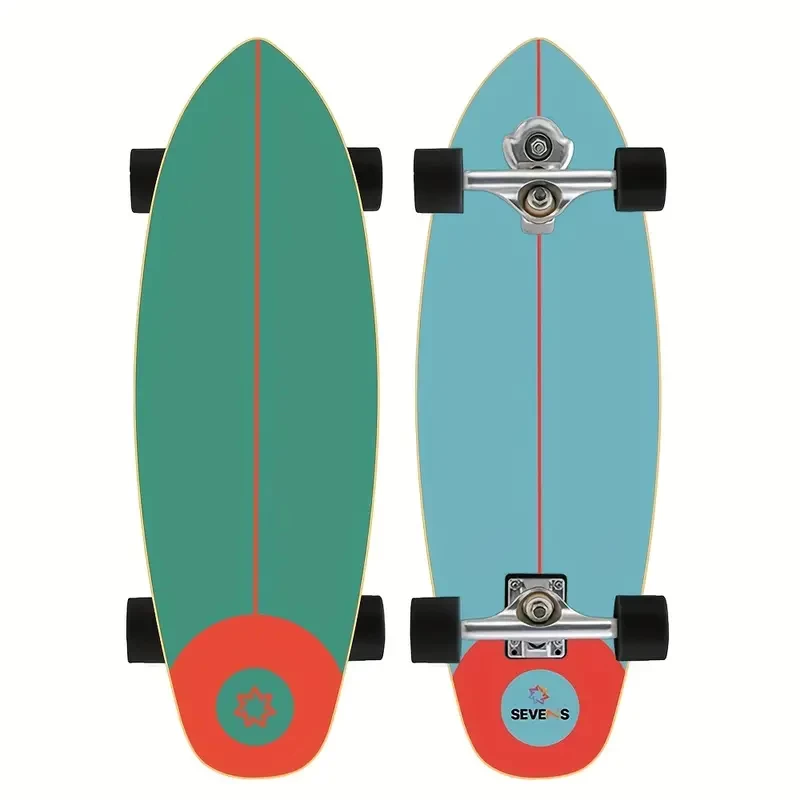Surf Skateboard For Beginners, With Emery Waterproof Sand Surface, High Elasticity Northeast Maple, Perfect Gift For Friends