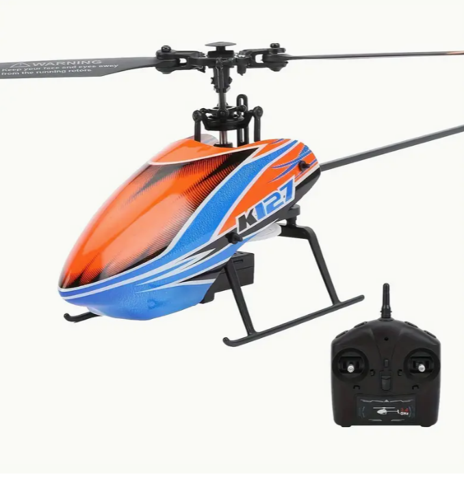 Remote control helicopter, 2.4G 4 channel single propeller flaps without remote control helicopter support one-click take-off and landing, air pressure altitude, aircraft fan, birthday Valentine gift 