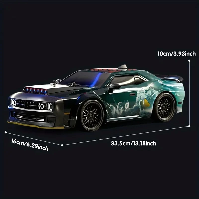 All Terrain Full Scale Off-road RC Car, Four Wheel Drive Drift, 70KM/H High Speed Sport Utility Vehicle, Full Proportional Adjustment, Six Lighting Modes, Brushless Motor, Racing Vehicle Toys Gift