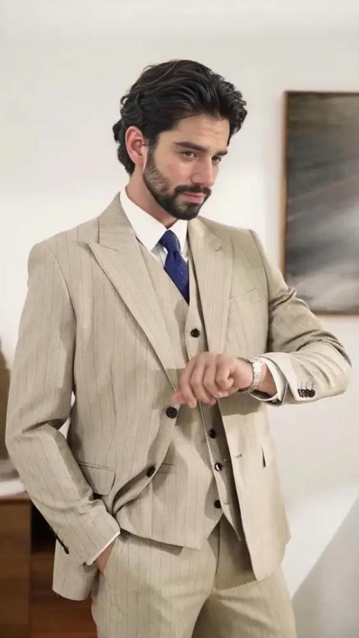 Three sets: suit, male college students, business formal wear, job application, professional slim-fit, groom, wedding dress, host clothing, light business style, regular edition, ALL/ Global/All