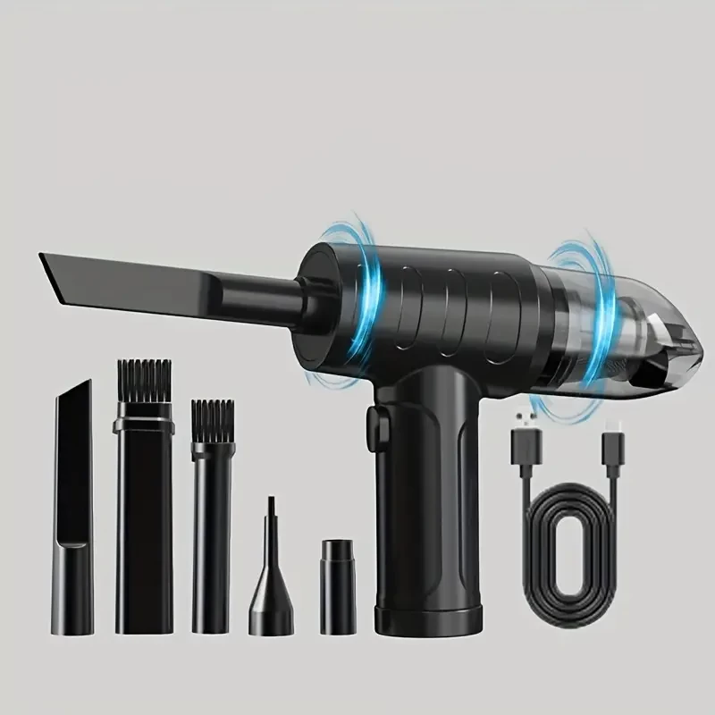 1pc 51000RPM High Speed Powerful Wireless Car Vacuum Cleaner PC Keyboard Dust Blower Portable Automotive Parts Air Gun Pet Hair Vacuum Cleaner