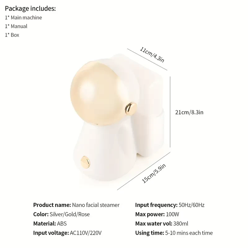 Foreverlily Facial Steamer, With 7-color LED Lights And A 12.85oz Extra-large Water Tank Capacity, Is The Perfect Valentine's Day Gift For Family, Friends, Or Mothers