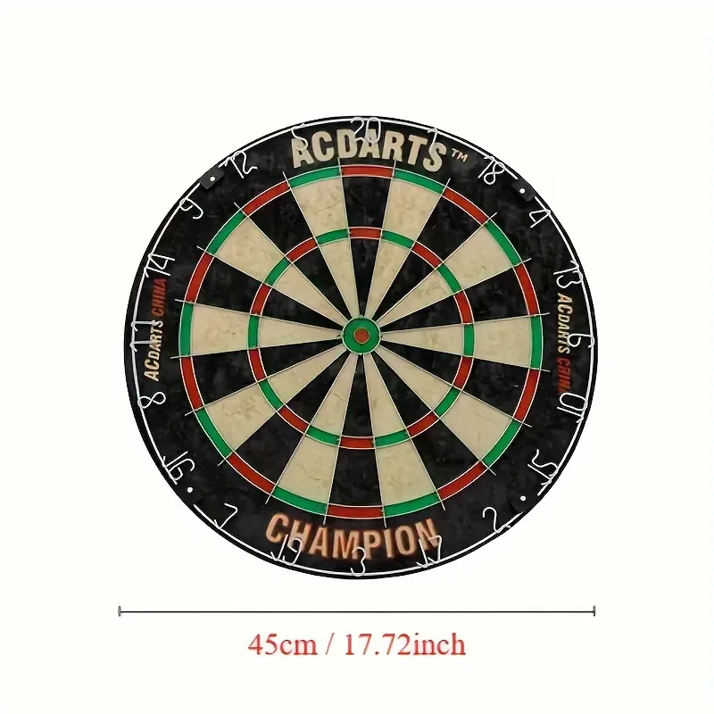 1set, 18in 38mm Thickened Dart Board And 6pcs Darts, Professional Competition Sports Entertainment Game Darts