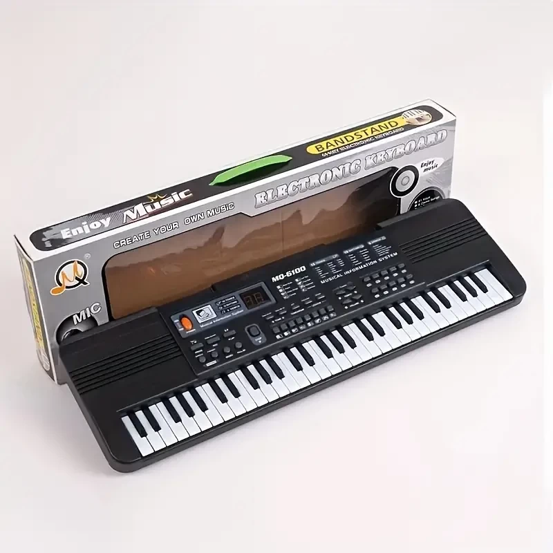 61 Touch Response Keys Electric Keyboard, Electronic Organ Children's Piano Musical Toy,Christmas And Halloween Gift,Thanksgiving Gift