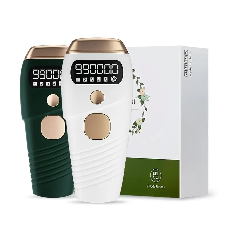 Professional 999,999 Flashes Laser Hair Removal 5 Levels LCD Display IPL Laser Epilator Permanent Painless Electric Epilator For Women Bikinis Whole Body Laser Hair Remover Machine