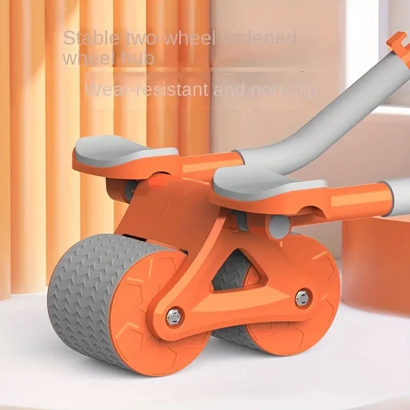 1pc Automatic Rebound Abdominal Exercise Wheel - Effective Tummy Control Roller for Men and Women - Home Fitness Equipment