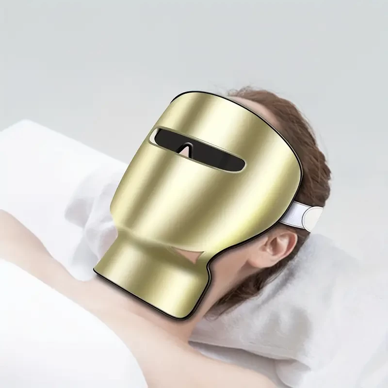 GYH LED Face Mask, 7 Colors LED Skin Mask - Blue & Red Light For Face And Neck Skin, Ultra-Light Wireless Facial Photon Beauty Mask For Rejuvenation Tightening Skin(Only 9.17oz)