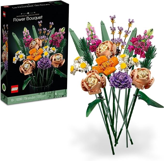 LEGO Flower Bouquet 10280 building blocks; Unique bouquets and creative projects for Adults, 2021 (756 pieces)