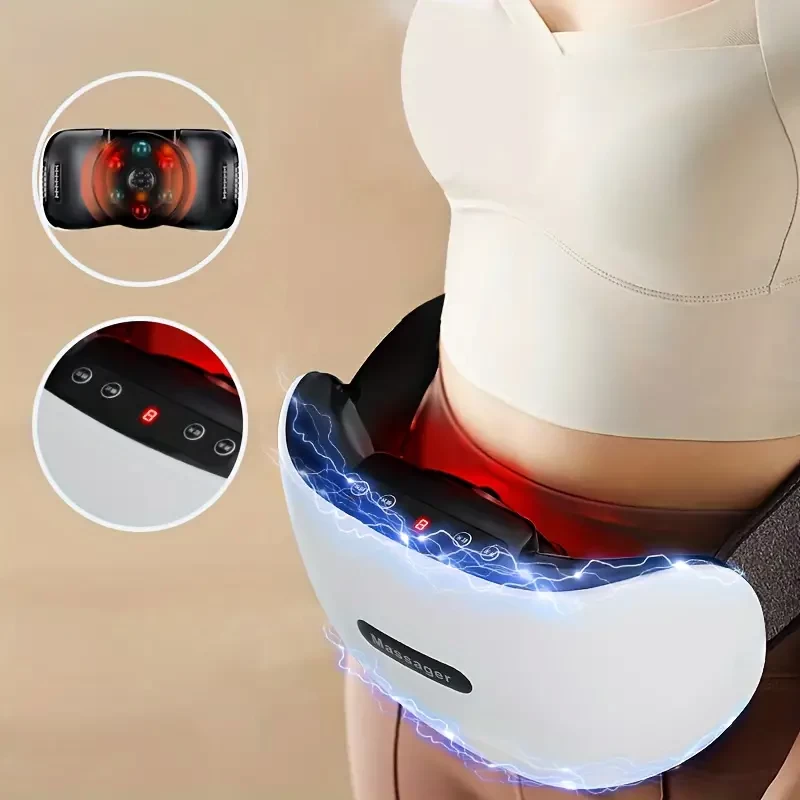 1pc Electric Waist Trainer, Lazy Belly Waist Exercise, Abdominal Fitness Training, Arm Hip Leg Trainer Whole Body Exercise, Portable Leg Abdomen Waist Back Cervical Vertebra Heat Massager, Great Gift