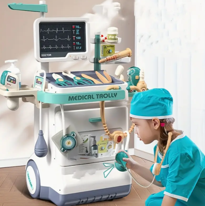 Europe and the United States new children's Doctor set 26 piece pretend site toy set with stethoscope and equipment - perfect for children role-playing birthday and Christmas gifts