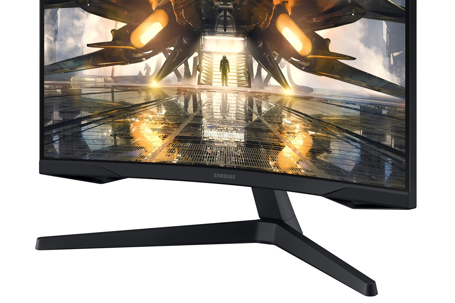 SAMSUNG 32" Odyssey G55A QHD 165Hz 1ms FreeSync Curved Gaming Monitor with HDR 10,