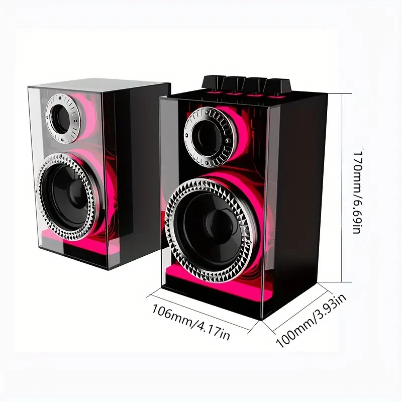 S3 Speaker: Cool RGB Lighting, Immersive 360-degree Surround Sound, Powerful Bass, Large Capacity Battery. Supports Wired, TF Card, AUX, And Wireless Connections.