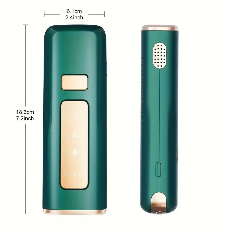 Men's And Women's Household Intense Pulse Laser Hair Removal With Cooling System IPL Permanent Hair Removal Instrument Flash Whole Body Painless Hair Removal Armpit Back Leg Arm Face Bikini