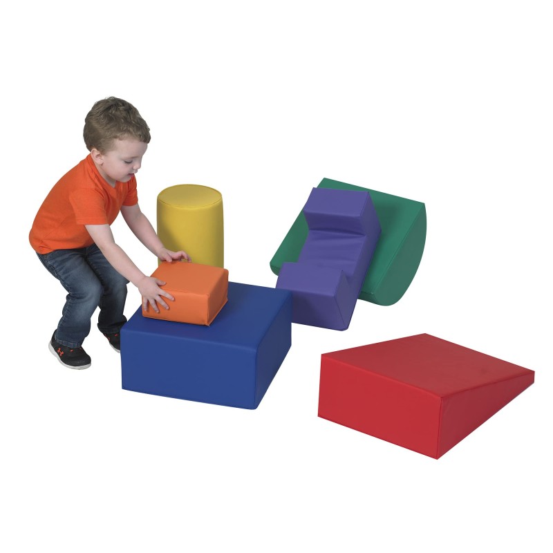 Children's Factory-CF805-168 Climb & Play 6 Piece Set for Toddlers, Baby Climbing Toys, Indoor Play Equipment for Homeschool/Classroom/Playroom, Primary Colors