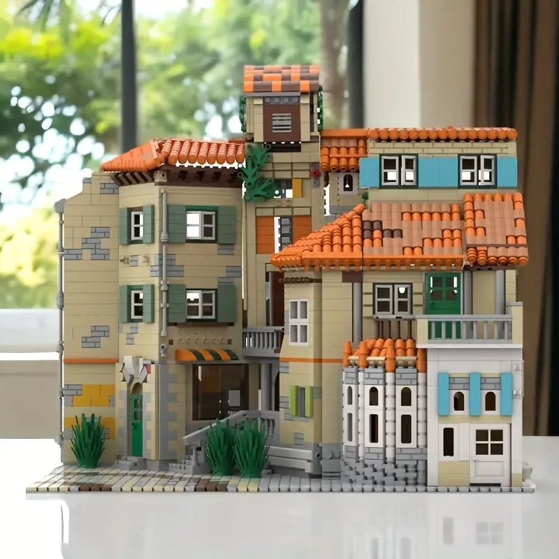 3365pcs Square Street Scene Building House Model, Building Block Toys, Super Large Building Block Game, Home Decoration, Toy Building Game, Halloween/Thanksgiving Day/Christmas Gift