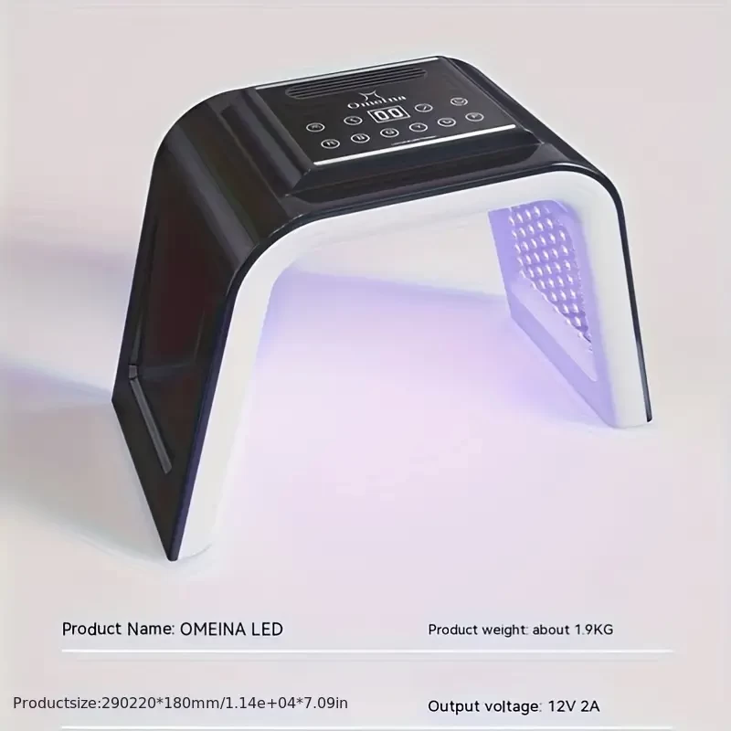 7 Color LED Face Device, Skin Care LED Equipment With Spray, Facial Body Skin Care Beauty Device, Salon LED Face Machine
