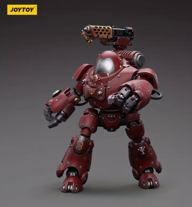 JOYTOY JT7738 Action Figure - Mixed color Castellan robot, equipped with flamethrower equipment, ABS material, collection Mech Warrior. Action figures for children ages 3-6 and 7-12, Christmas, Hallow
